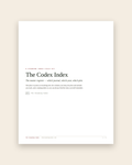 The Codex Index — cover