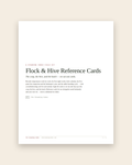 Flock & Hive Reference Cards — cover