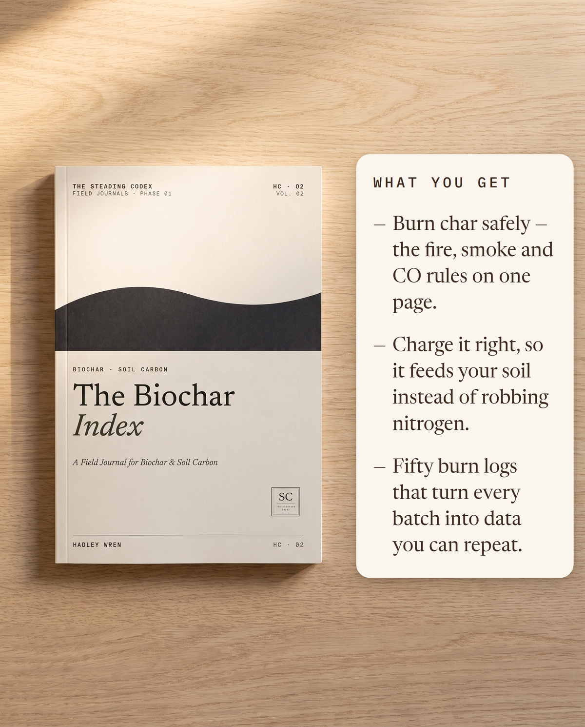 What you get — safe burns, correct charging, fifty repeatable burn logs