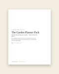 The Garden Planner Pack — cover