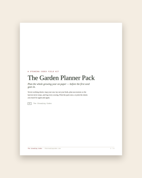 The Garden Planner Pack