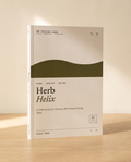 Herb Helix — 3D cover render on cream