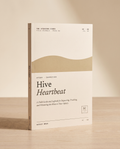 Hive Heartbeat — 3D cover render on cream