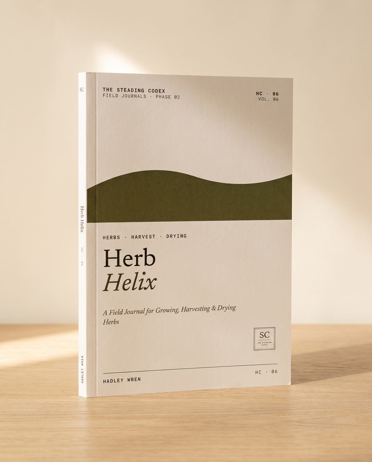 Herb Helix — 3D cover render, part of the Phase 02 · Grow the Green set