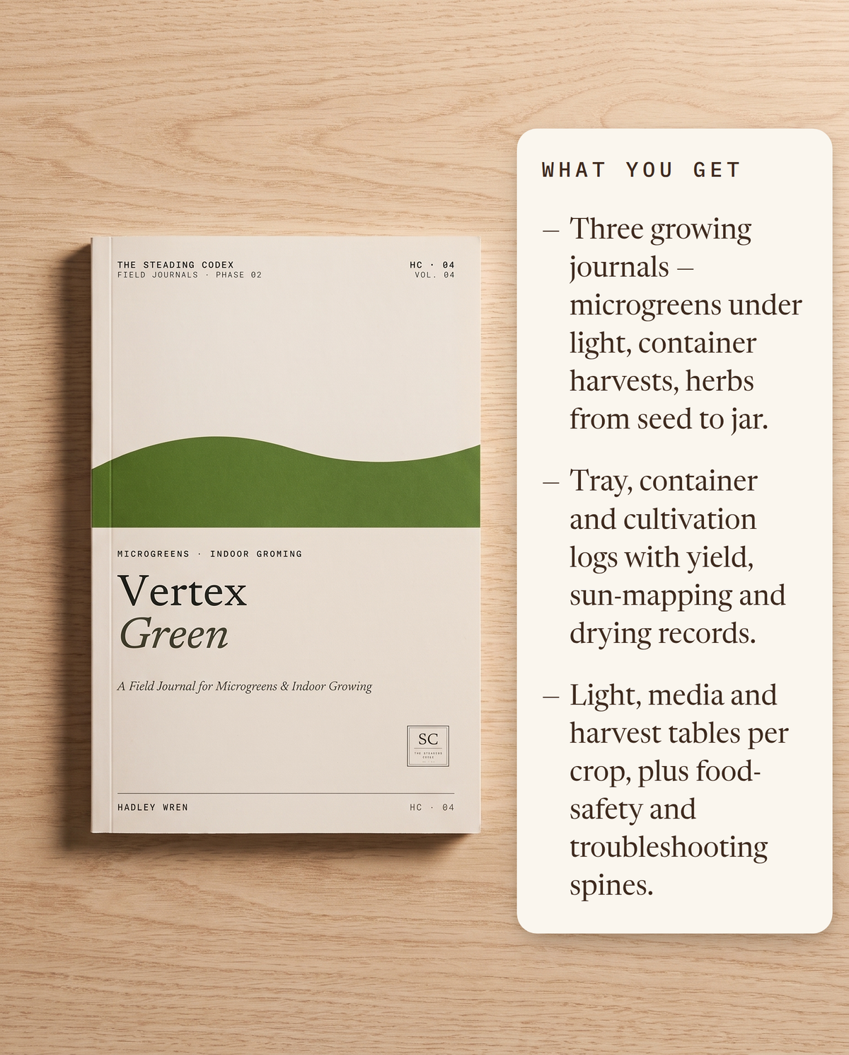 Phase 02 · Grow the Green — what the three-volume set includes